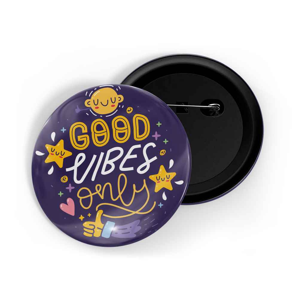 dhcrafts Round Pin Badges Black Life Is A Greatest Adventure D6 Glossy Finish Design Pack of 1 (58mm)
